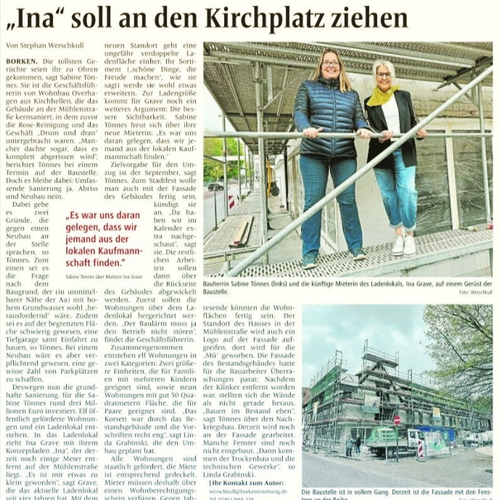 Es geht weiter bei unserem Objekt an der Mühlenstraße in Borken. 
Auch die Presse hat schon über unsere erste neue...